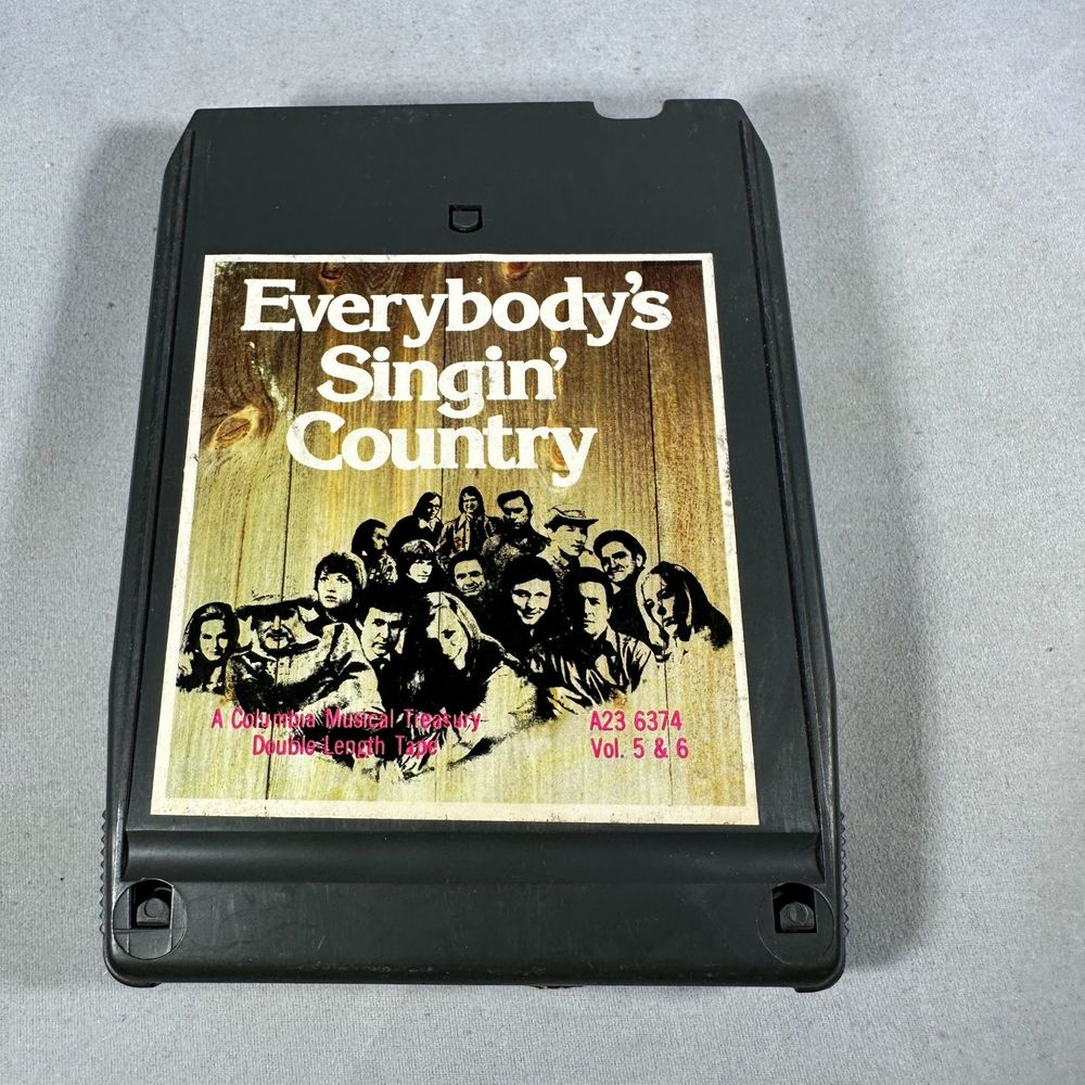 Everybodys Singin Country Columbia House 8-Track Tape Classic Vol 5 & 6